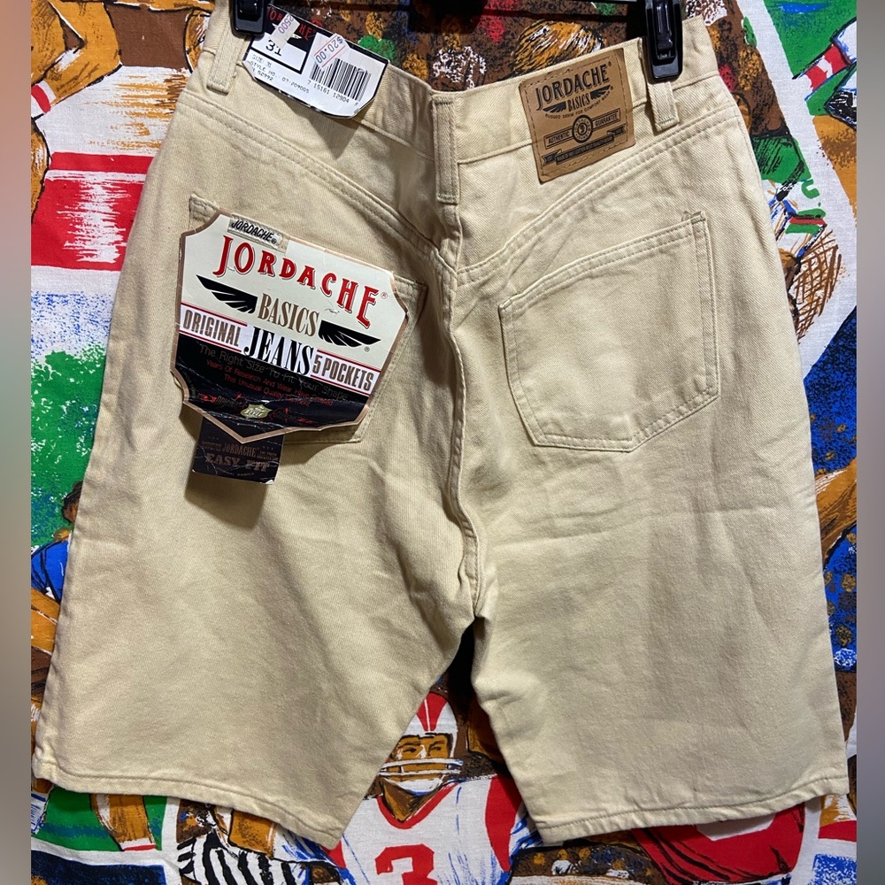 NWT Vintage Jordache Tan Denim Jorts